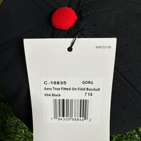 Nike UGA Dawgs Georgia Bulldogs Baseball Team Issued Fitted Cap Hat Black - Picture 9 of 15